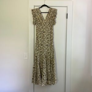 Doen Brindille cream floral print maxi dress.